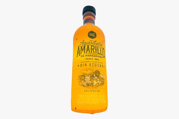 Botella Redonda Amarillo